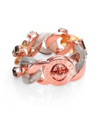 Marc By Marc Jacobs | Pink Katie Stoneembellished Turnlock Bracelet | Lyst