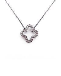 Graham & Spencer - Metallic Pave Diamond Clover Pendant Necklace - Lyst