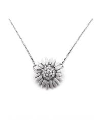 Graham & Spencer - Metallic Pave Diamond Flower Pendant Necklace - Lyst