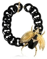 DSquared² | Black Jeweled Beetle Necklace | Lyst