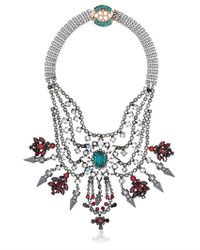Mawi | Black Deco Glam Triangle Necklace | Lyst