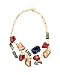 St. John | Multicolor Faceted Swarovski Crystal Necklace | Lyst