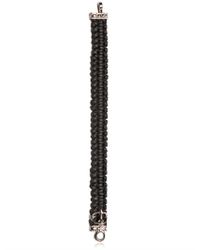 Vivienne Westwood | Black Woven Leather Bracelet for Men | Lyst