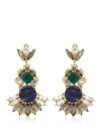Anton Heunis | Blue Geometric Crystal Cluster Earrings | Lyst