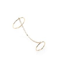 Jacquie Aiche | Metallic 14k Gold & Diamond Chain Rings | Lyst