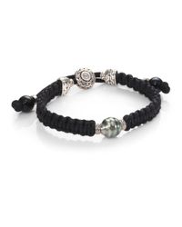 John Hardy | Black Batu Classic Beaded Bracelet for Men | Lyst