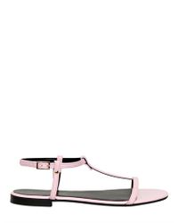 KG by Kurt Geiger | Pink 10mm Faux Patent Leather Sandals | Lyst