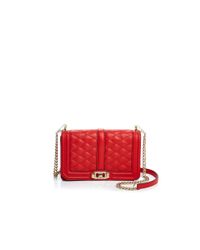 Rebecca Minkoff | Red Crossbody - Love With Gold Hardware | Lyst