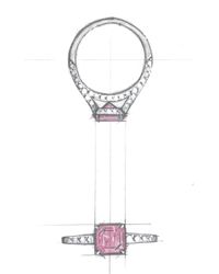 Kwiat | Loose Asscher Cut Pink Diamond | Lyst