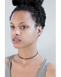 Open House - Metallic Bronze/silver Cinch Choker - Lyst