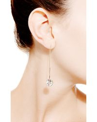 Janis Savitt | Metallic Crystal Quartz Thread Earrings | Lyst