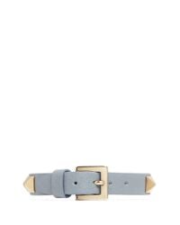 Valentino | Gray 'rockstud' Skinny Leather Bracelet | Lyst