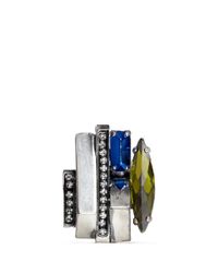 Iosselliani | Blue Decò Crystal Ring | Lyst