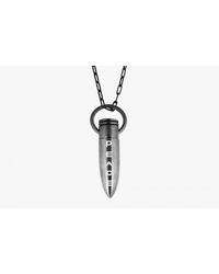 Tateossian - Metallic Gunmetal Iconic Bullet Pendant - Lyst