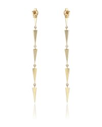 Eva Fehren | Metallic Five Fringe Earrings in 18k Yellow Gold and Pale Champagne Diamonds | Lyst