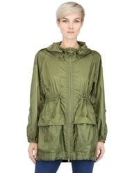 Add | Green Water Resistant Light Trench Coat | Lyst