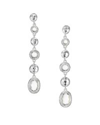 Ippolita | Metallic Rock Candy Clear Quartz & Sterling Silver Beaded Linear Drop Earrings | Lyst