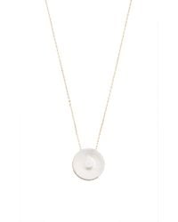 Noor Fares | Metallic Quartz And White Diamond Tilsam Carved Eclipse Pendant | Lyst