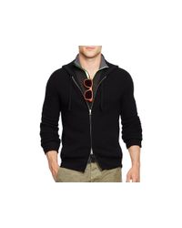 Ralph Lauren | Black Polo Cashmere Waffle-knit Hoodie for Men | Lyst