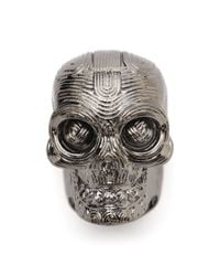 Alexander McQueen | Metallic Diamante Skull Ring for Men | Lyst