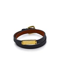 Marc By Marc Jacobs | Black Standard Supply Leather Wrap Bracelet | Lyst