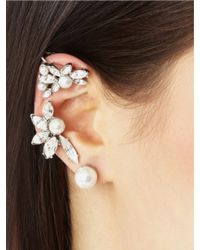 Oscar de la Renta | Metallic Swarovski Crystal Ear Cuff | Lyst