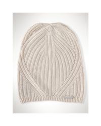 Ralph Lauren | Beige Merino Woolblend Skull Cap | Lyst