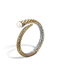 John Hardy | Metallic Kick Cuff With Pearl | Lyst