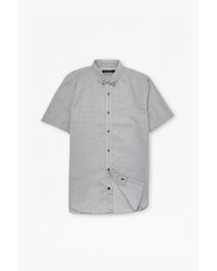 French Connection | Black Oxford Lightweight Short Sleeve Shirt for Men | Lyst