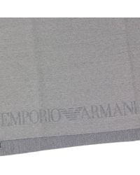 Emporio Armani | Gray Scarf for Men | Lyst