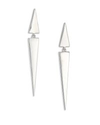 Elizabeth and James | Metallic Itten Triangle Drop Earrings | Lyst