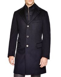 Corneliani | Blue Solid Id Classic Fit Topcoat for Men | Lyst