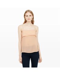 Club Monaco | Pink Sholu Silk Camisole | Lyst