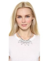 Rebecca Minkoff | Metallic Boho Blade Statement Necklace | Lyst