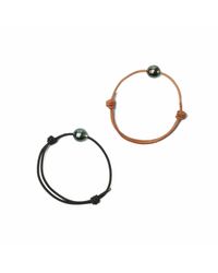 MZ Wallace | Brown Pearl Love Bracelet | Lyst