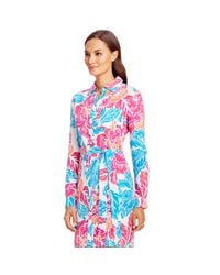 Diane von Furstenberg | Purple Prita Silk Shirt Dress | Lyst