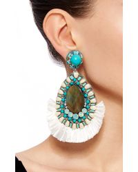 Ranjana Khan | Blue Turquoise Drop Earrings | Lyst