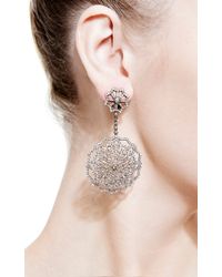 Bochic | Metallic Diamond Snowflake Earrings | Lyst