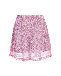 Giamba | Pink Large Flowers Shorts | Lyst