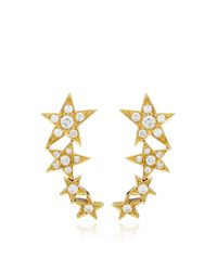 Janis Savitt | Metallic Four Star Diamond Ear Cuffs | Lyst