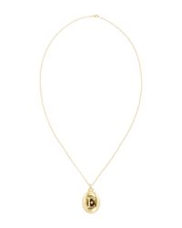Monica Rich Kosann | Metallic 18k Yellow Gold Bespoke Locket With Diamond Initial | Lyst