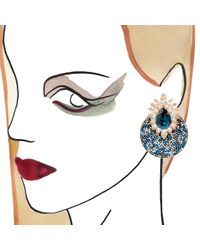 Shourouk - Blue Luna Comet Earrings in Montana - Lyst