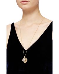 Loquet London | Metallic 14k Yellow Gold Moon And Snowflake Christmas Locket | Lyst