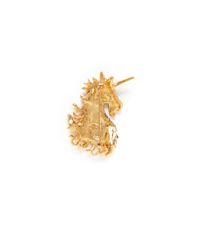 Kenneth Jay Lane | Metallic Crystal Unicorn Head Brooch | Lyst