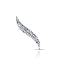 Anne Sisteron - 14kt White Gold Diamond Swerve Ear Cuff - Lyst