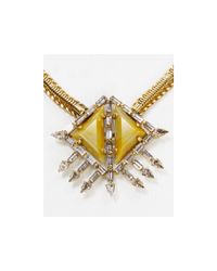 DANNIJO | Metallic Leighton Crystal Pendant Necklace | Lyst