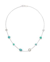 Ippolita | Metallic Rock Candy Chrysoprase, Prasiolite, Turquoise, Mother-of-pearl & Sterling Silver Short Station N | Lyst