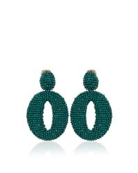 Oscar de la Renta | Green Oscar O Earrings | Lyst
