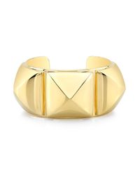 Anne Sisteron - Metallic 18kt Gold Plated Sterling Silver Large Pyramid Bracelet - Lyst