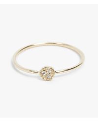 Mociun | Metallic Single Side Diamond Circle Ring | Lyst
